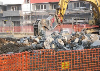 Cantiere Esselunga corso Traiano Torino - Preparazione alle demolizioni